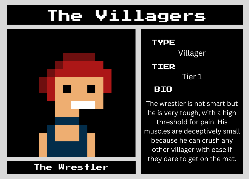 The Wrestler biography card